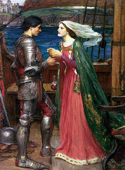 John William Waterhouse Tristan and Isolde with the Potion china oil painting image